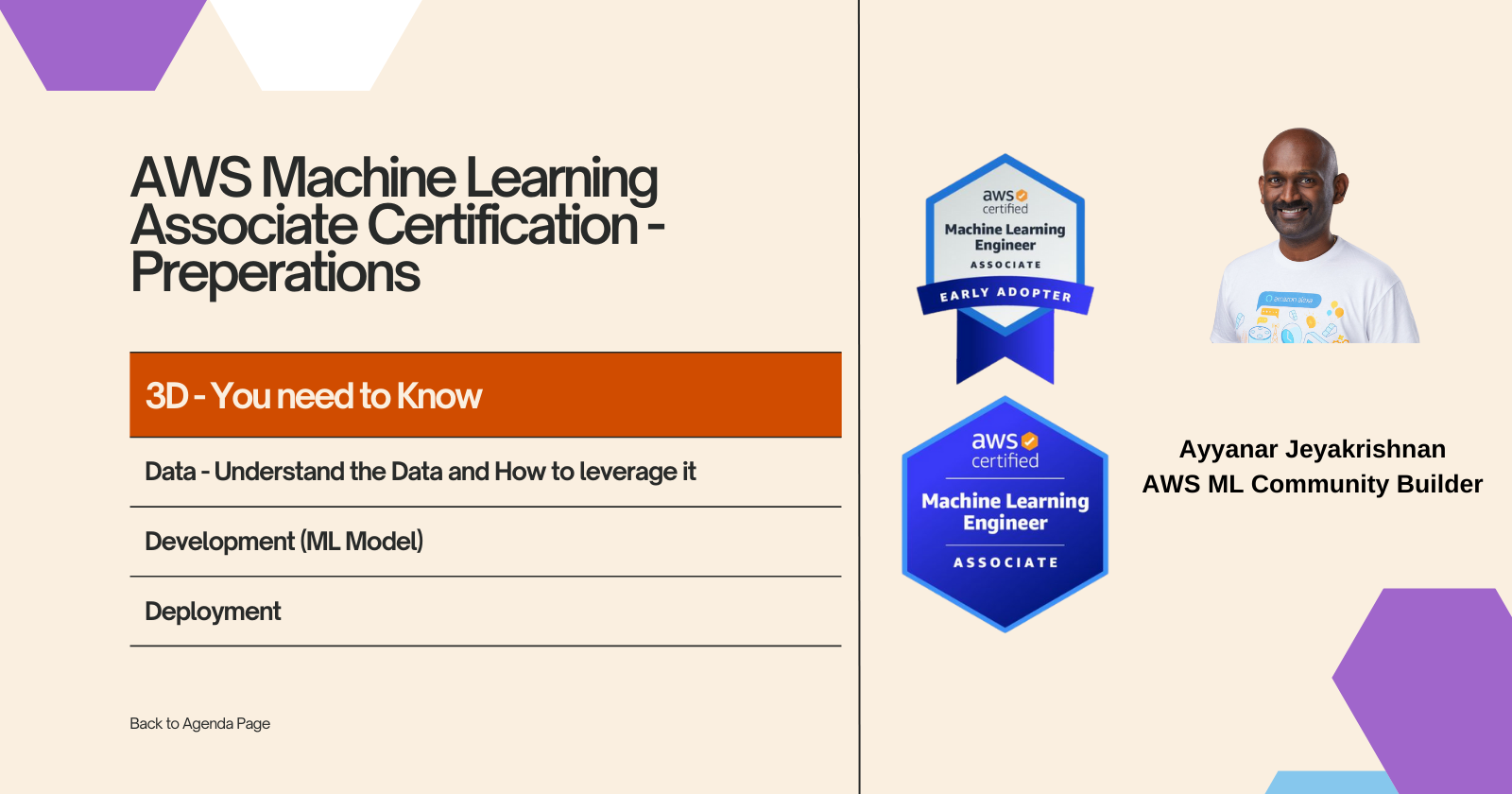 Prepare your AWS Certified Machine Learning Associate Certification with the 3D: Data, Development (ML Model), and Deployment