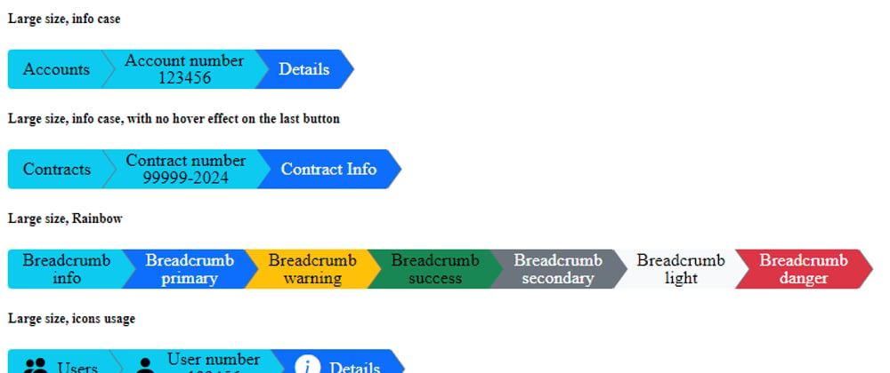 Custom Bootstrap 5 Breadcrumbs -Ver 2