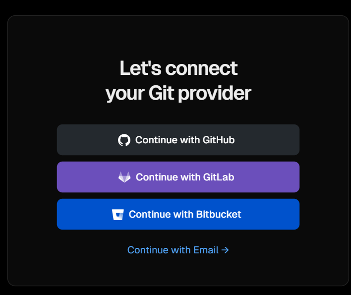 Linking your Github or GitLab or Bitbucket to Vercel