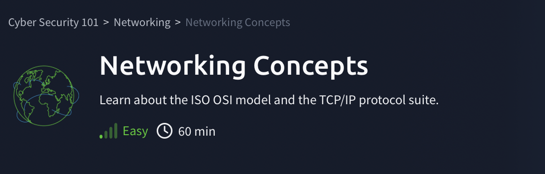 Networking: Networking Concepts (TryHackMe)