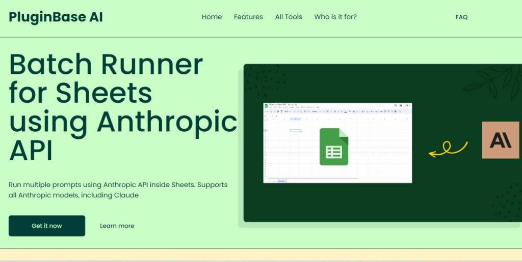 Batch Runner for Google Sheets with Anthropic API