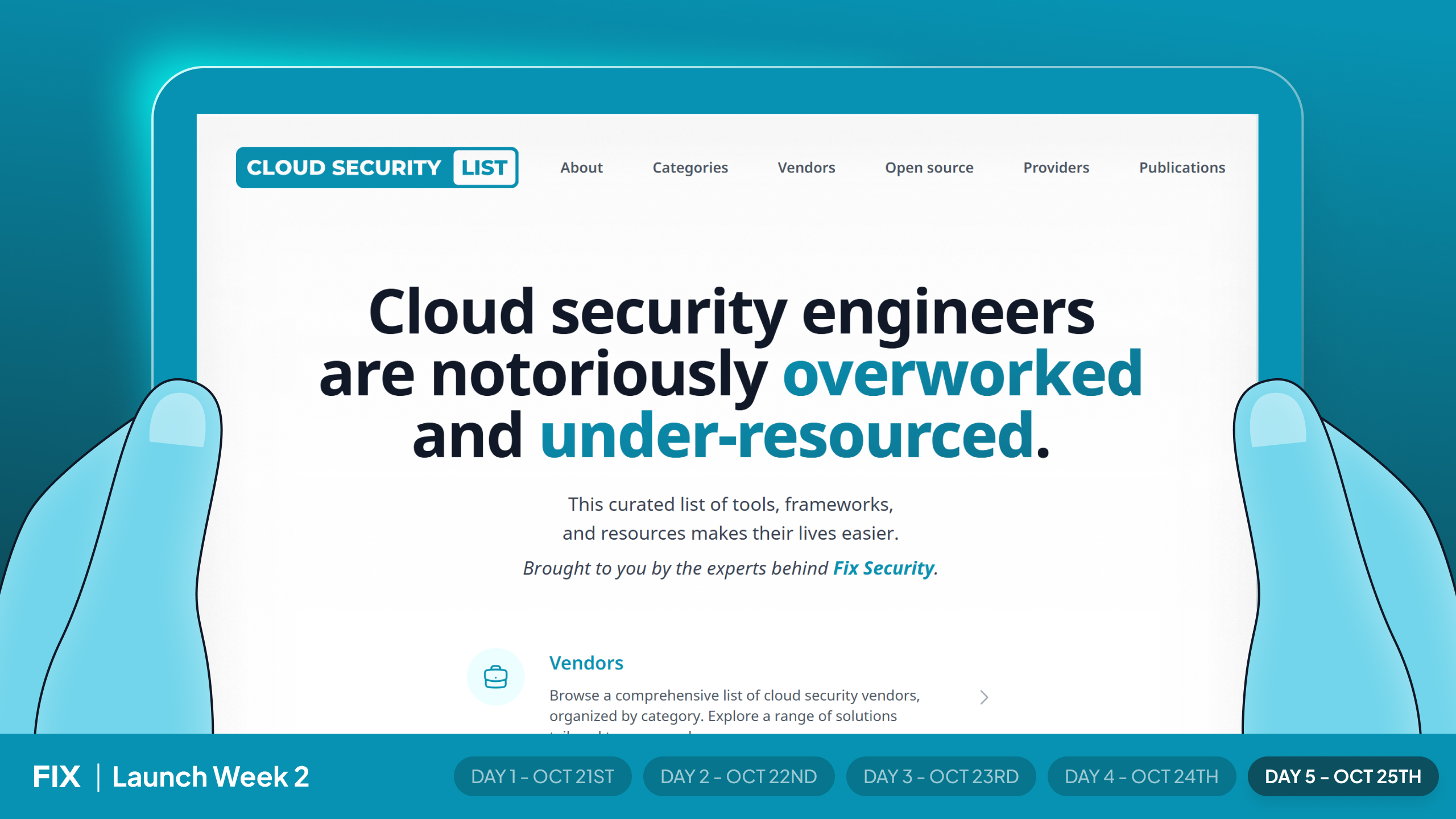 Launch Week Day 5: Unveiling Cloud Security List