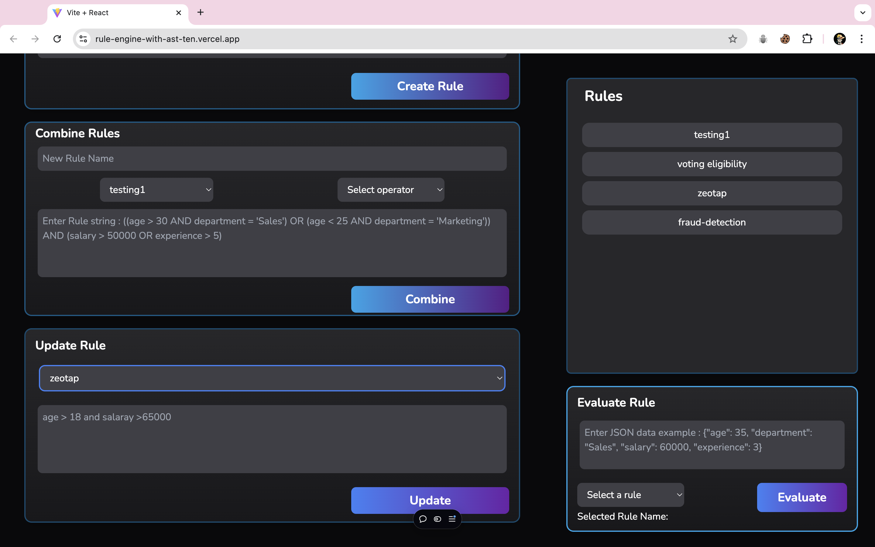 Building a Rule Engine with Abstract Syntax Tree