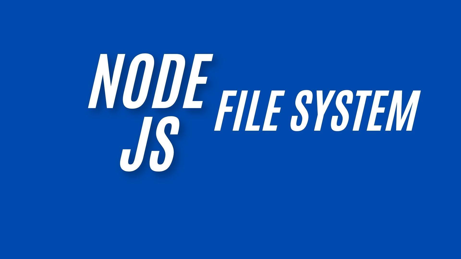 Mastering File System Operations in NodeJs: Reading and Writing to Files