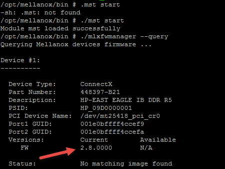 ESXI03 Firmware Version