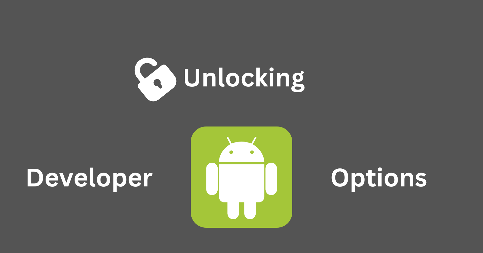 Unlocking Android Developer Options