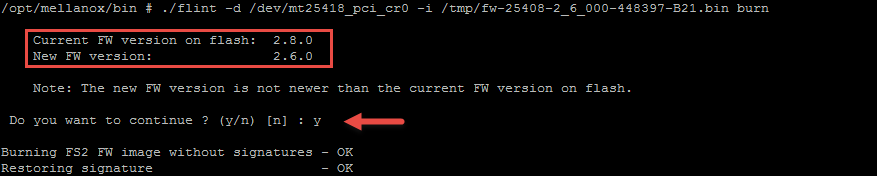 Apply Firmware Update to ESXI03