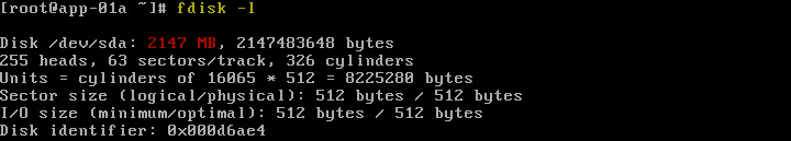 Figure-5 Current disk size