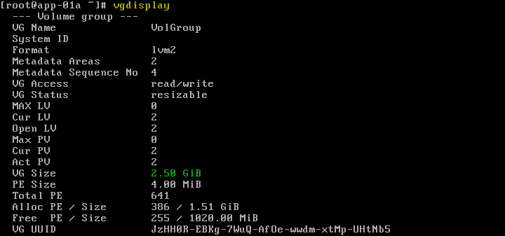 Figure-15 After extending VolGroup