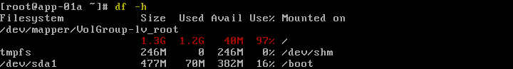 Figure-20 Current file system size