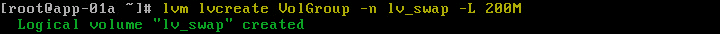 Figure-23 Recreate lv_swap logical volume