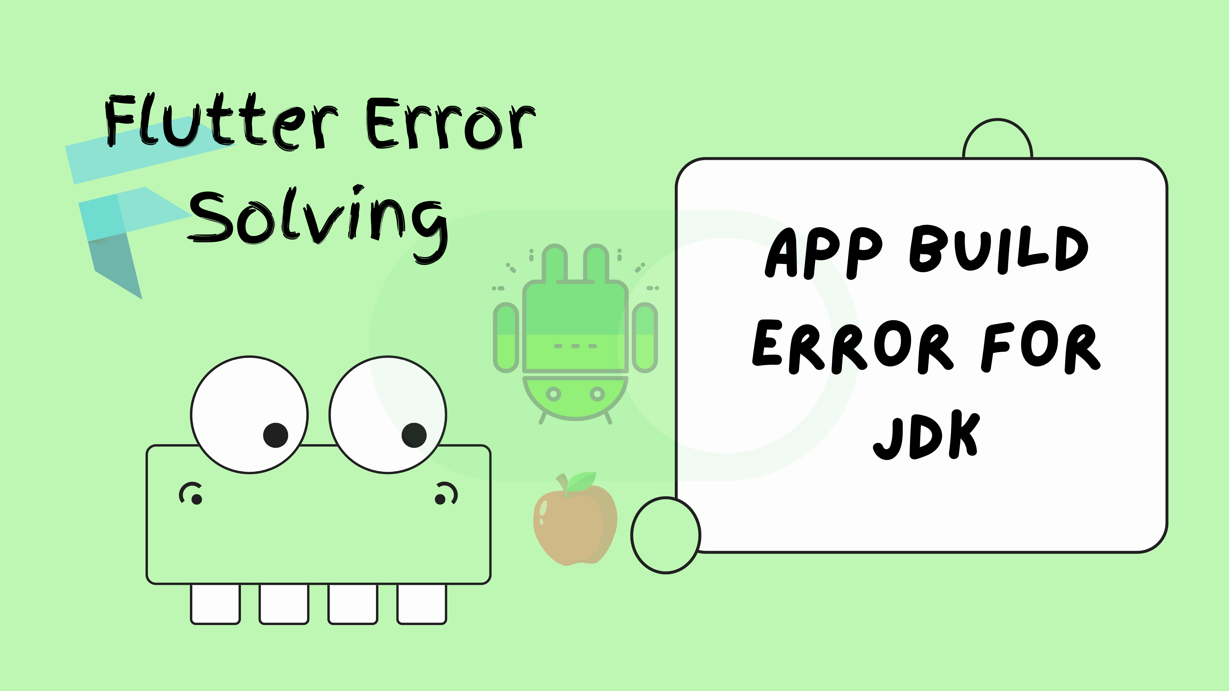 A common error for Flutter build apk