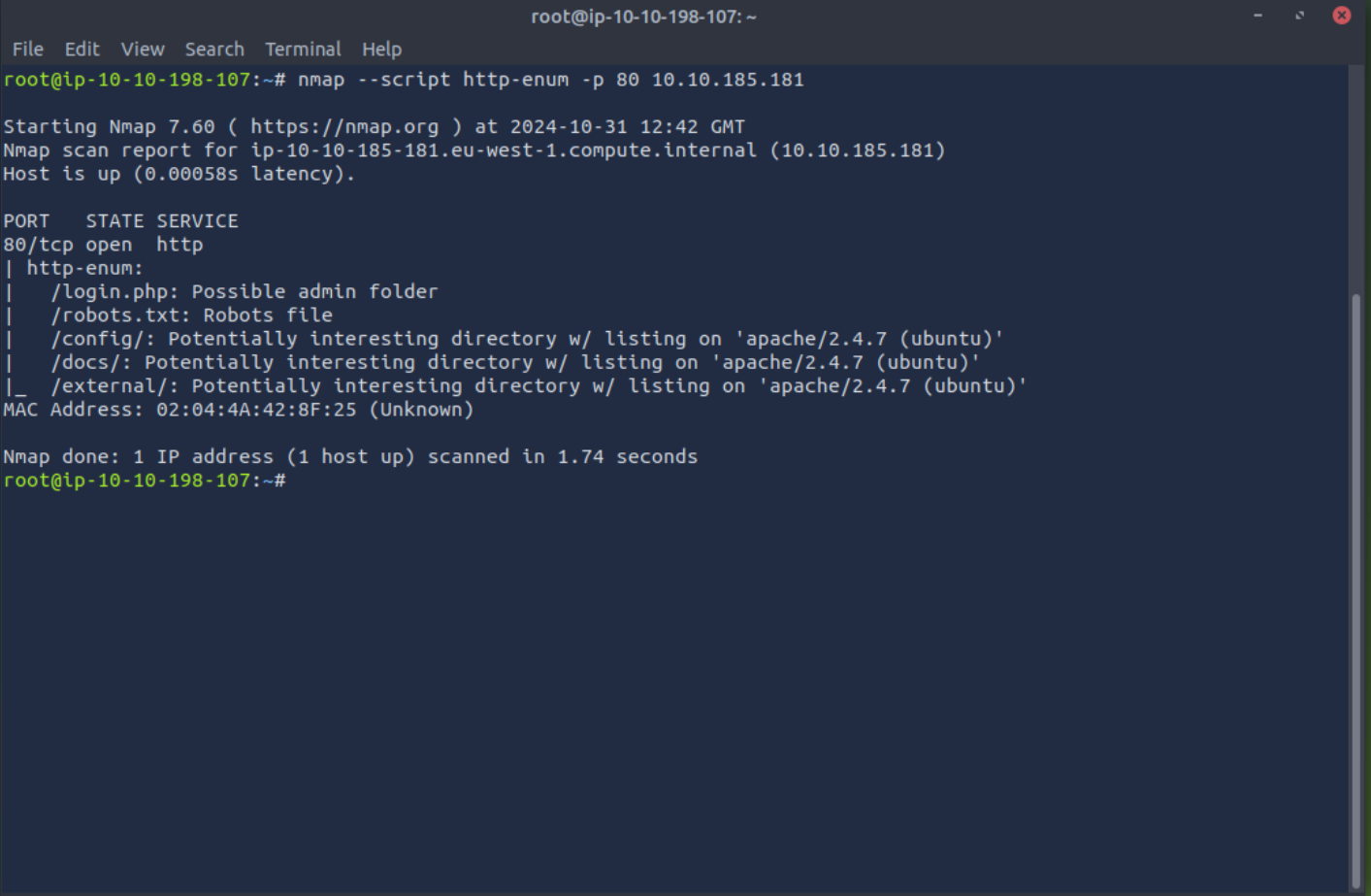 http-enum sample response