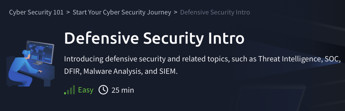 Defensive Security: Defensive Security Intro (TryHackMe)