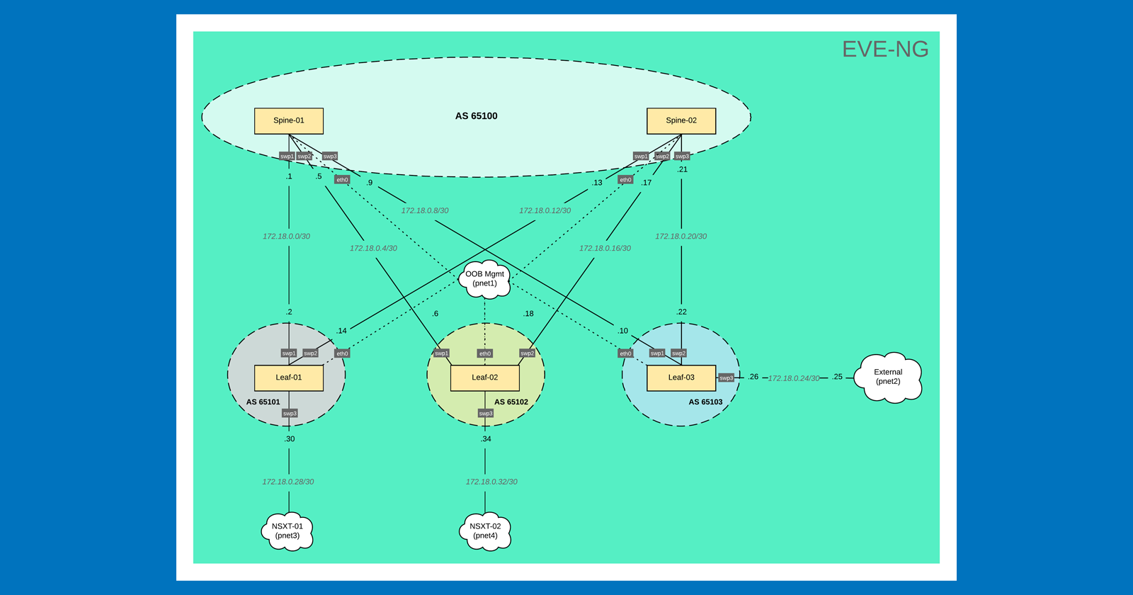 A Plethora of Underlay Network Options with EVE-NG and NSX-T