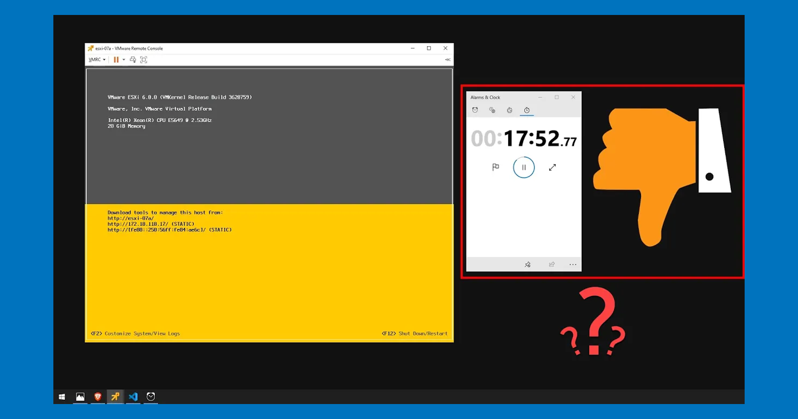 WSFC and Long ESXi Boot Times