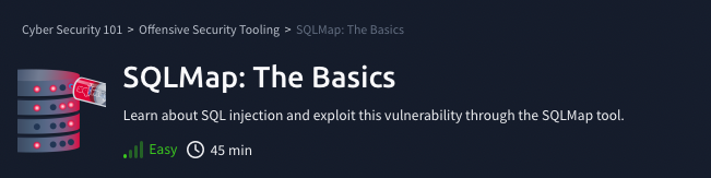 Offensive Security Tooling: SQLMap: The Basics (TryHackMe)