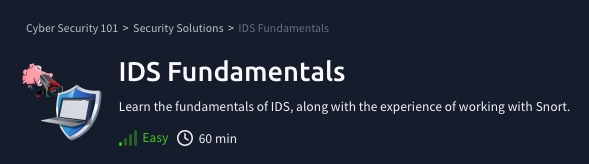 Security Solutions: IDS Fundamentals (TryHackMe)