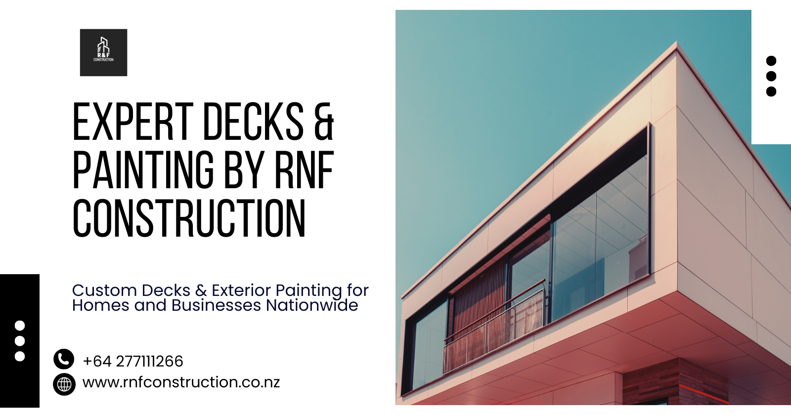 Enhance Your Space with Expert Deck Construction and Painting Services from RNF Construction