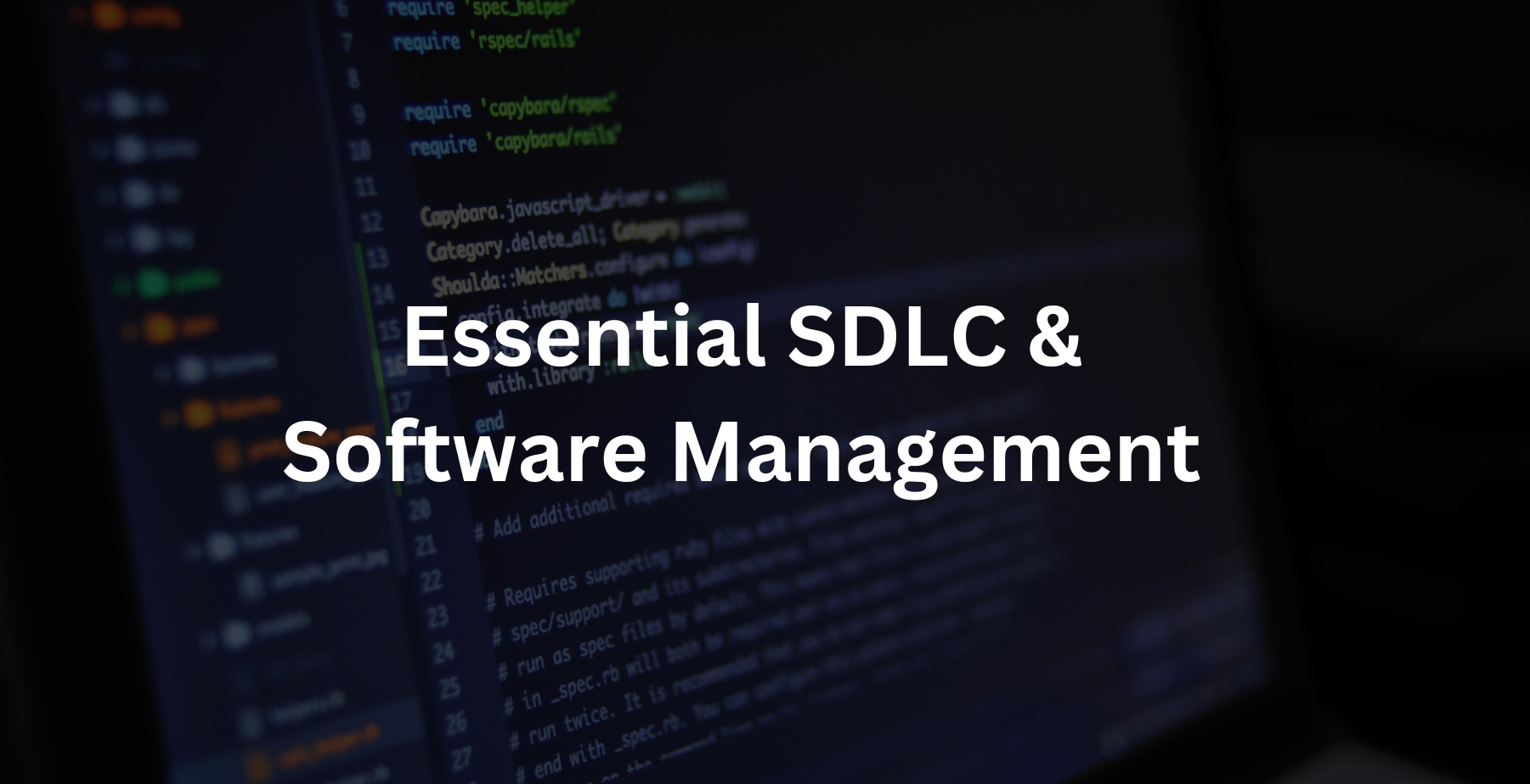 SDLC & Software Management Skills Every Tech Guy Needs