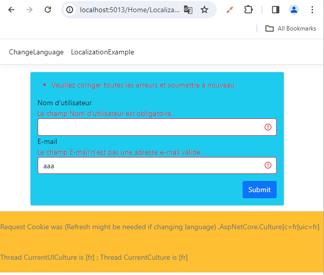 ASP.NET 8 – Multilingual Application with single Resx file – Part 3 – Forms Validation Strings