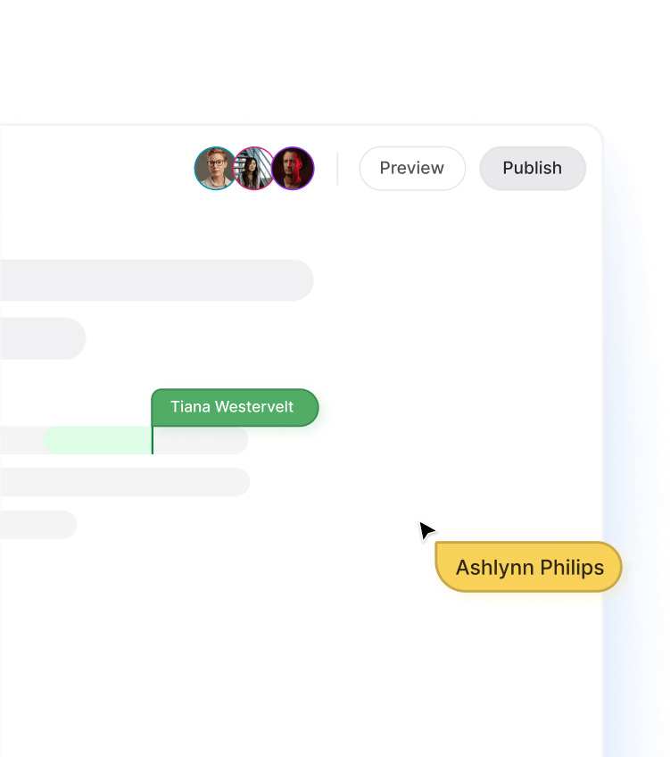 Abstract illustration of Hashnode's collaborative editing