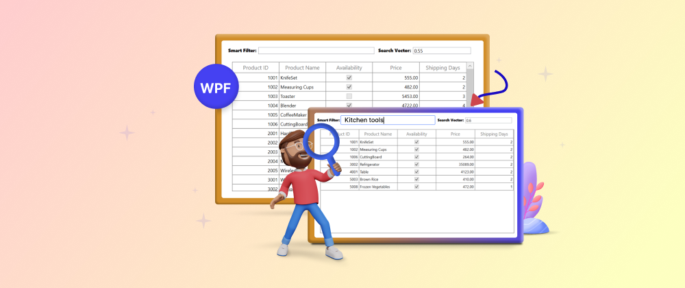 Semantic Searching using Embedding in WPF DataGrid