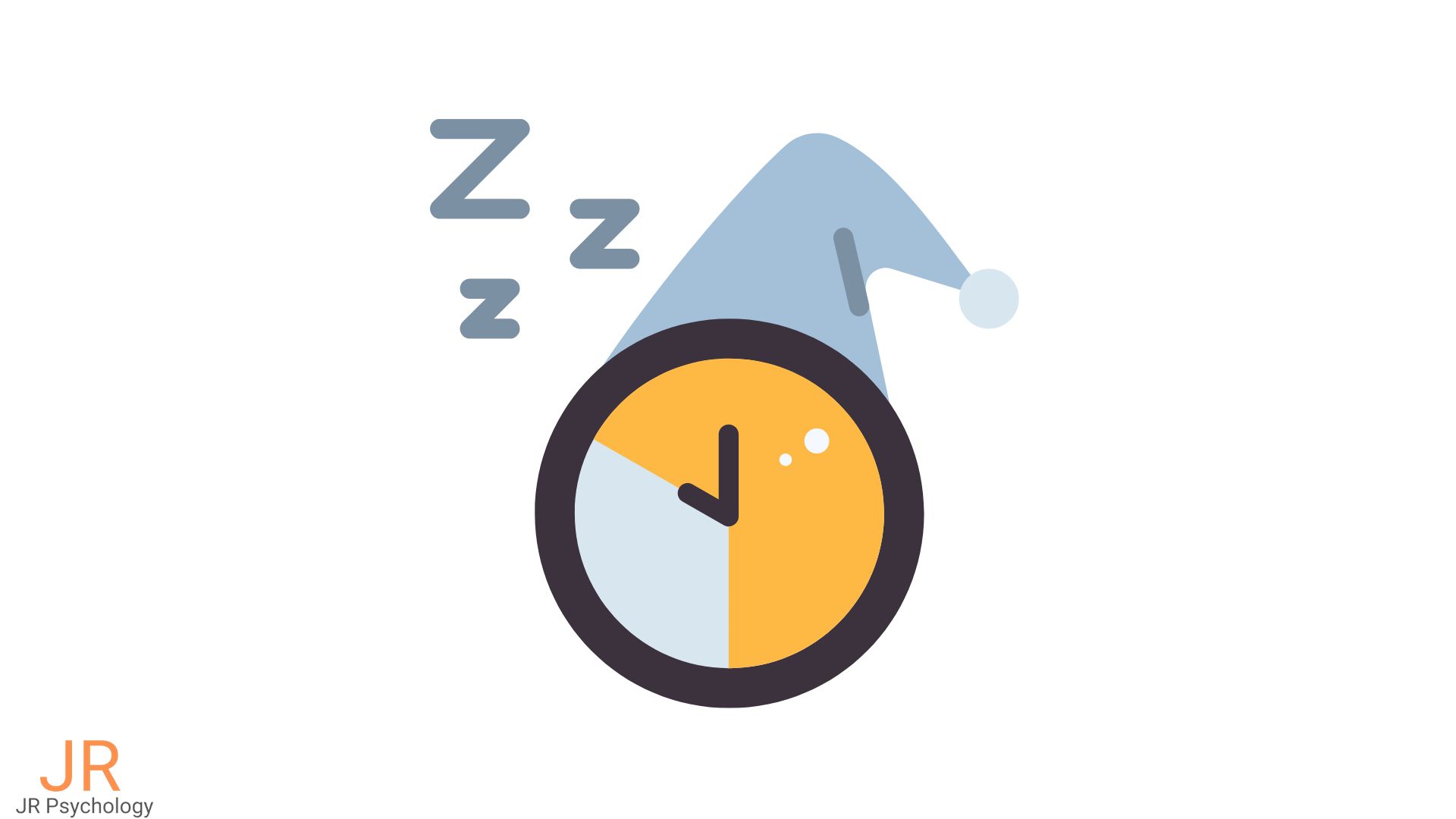 A Clock representing to get ample amount of sleep.