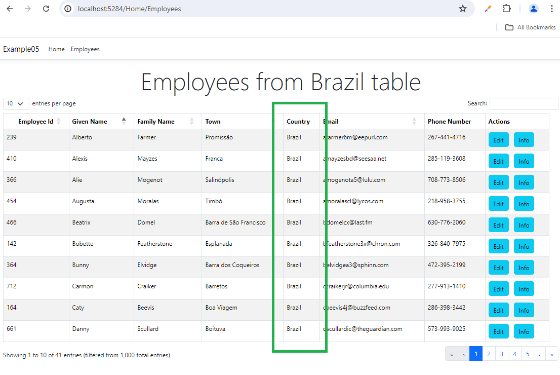 ASP.NET8 using DataTables.net – Part5 – Passing additional parameters in AJAX