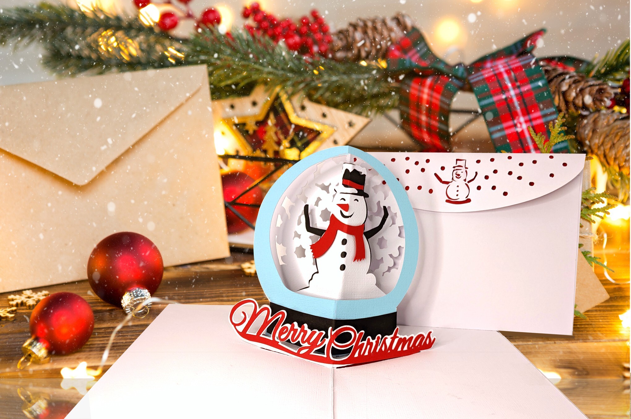 DIY Festive Pop-Up Snowman Card for the Holidays