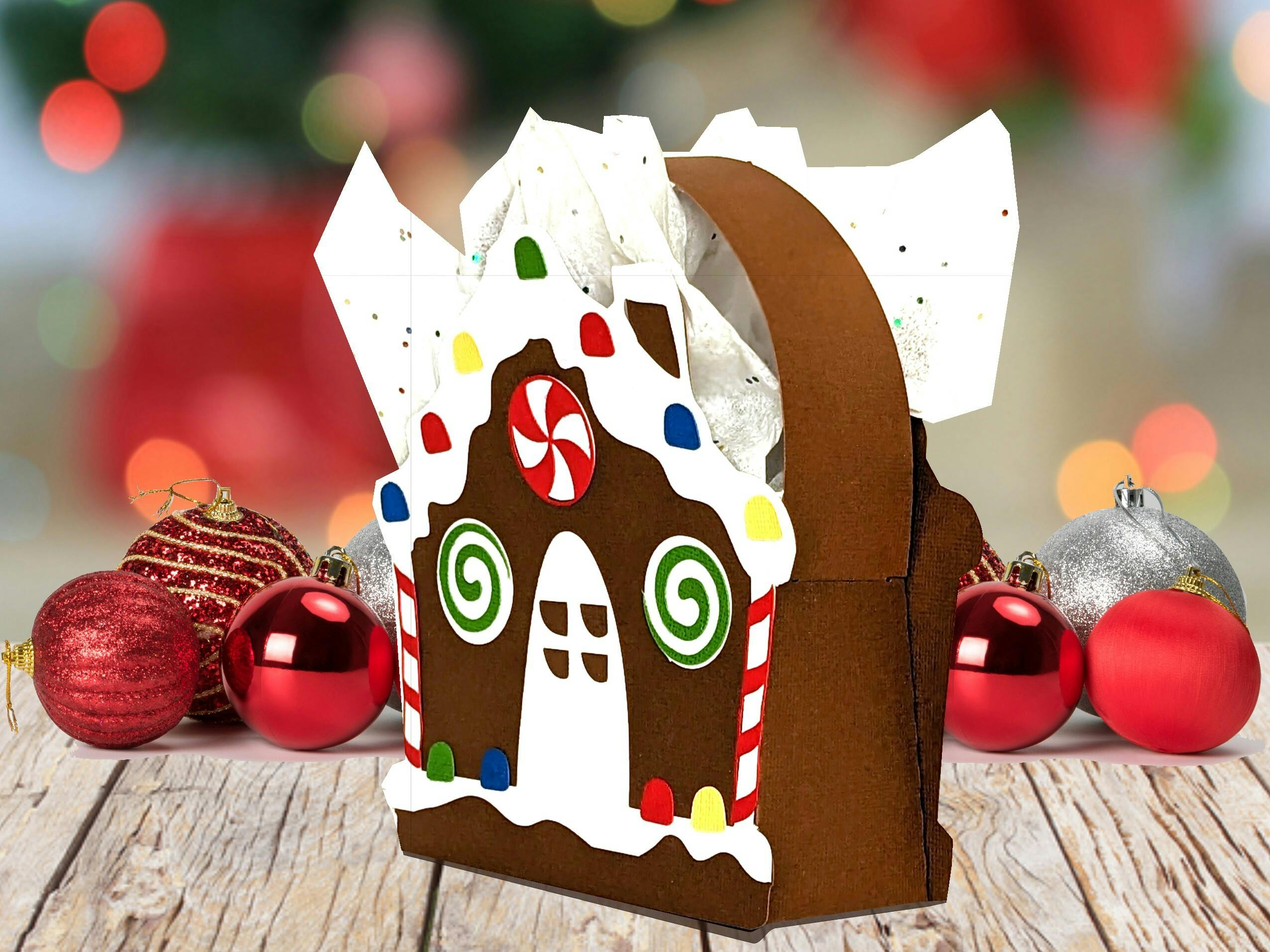 Gingerbread House Basket Design