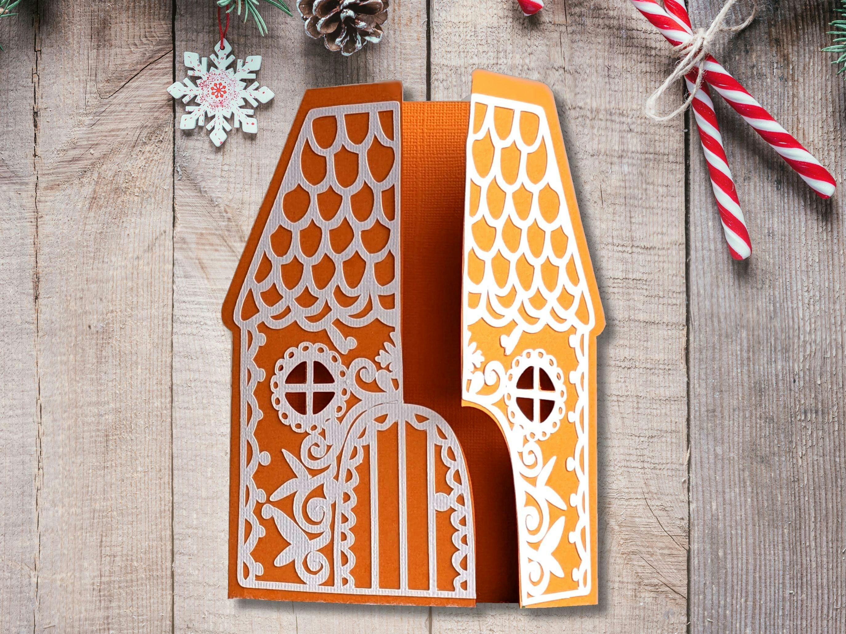 Gingerbread House Card Close-Up