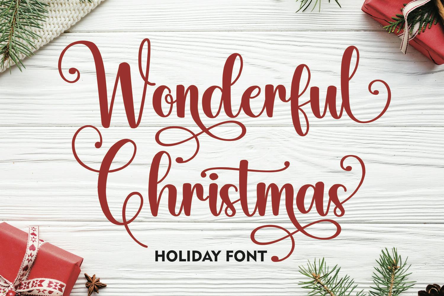 Designing with Wonderful Christmas Font