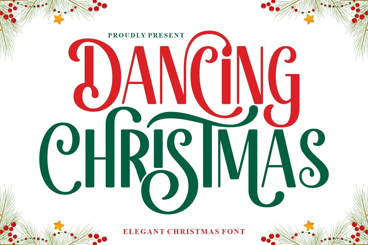 Dancing Christmas Font