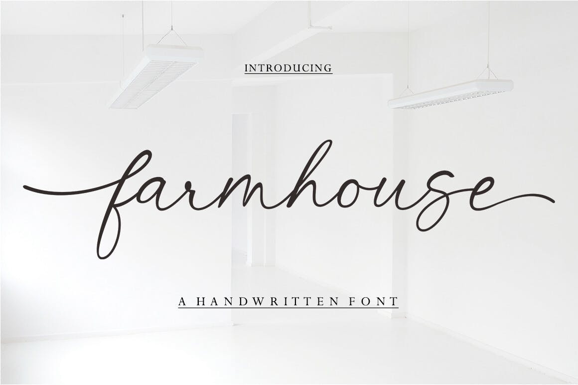 Farmhouse Font Example