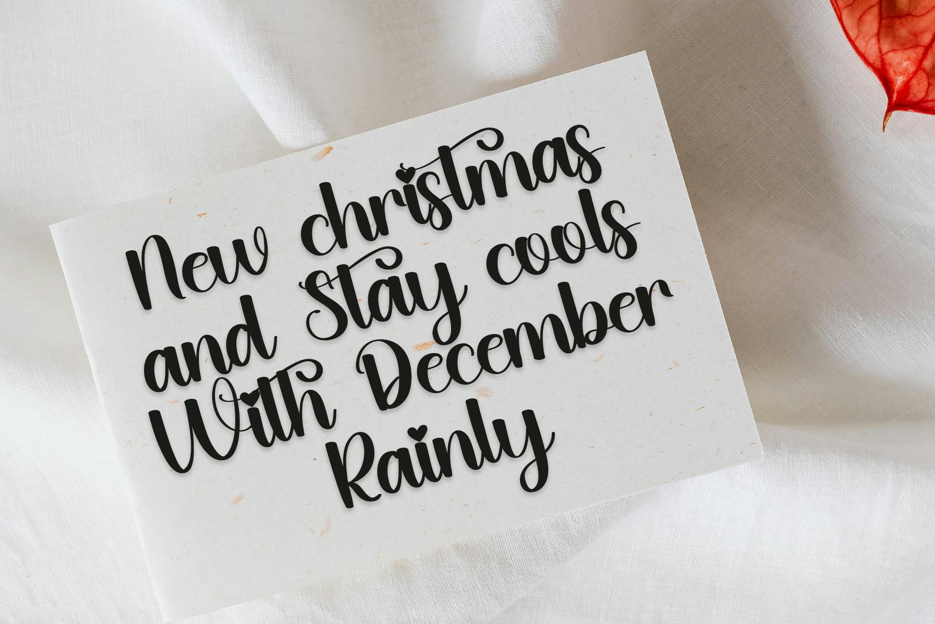 Design Example with Christmas Font