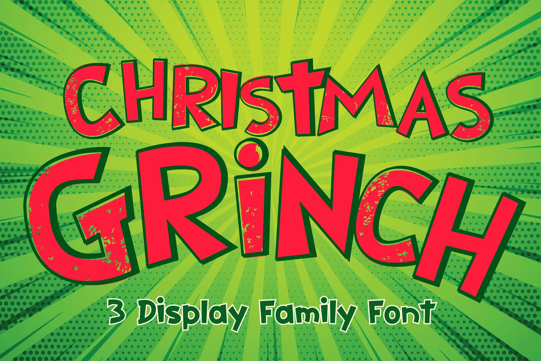 Christmas Grinch Font Inspiration #1