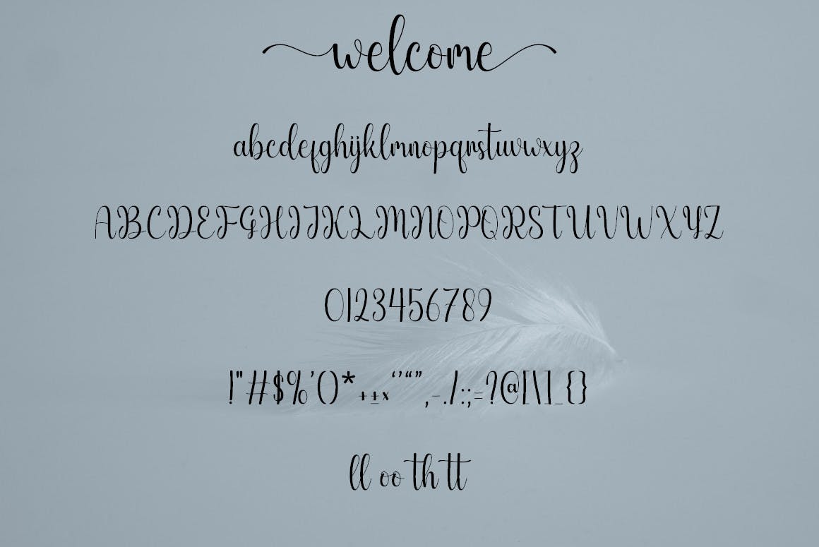 Design Inspiration with Welcome Font