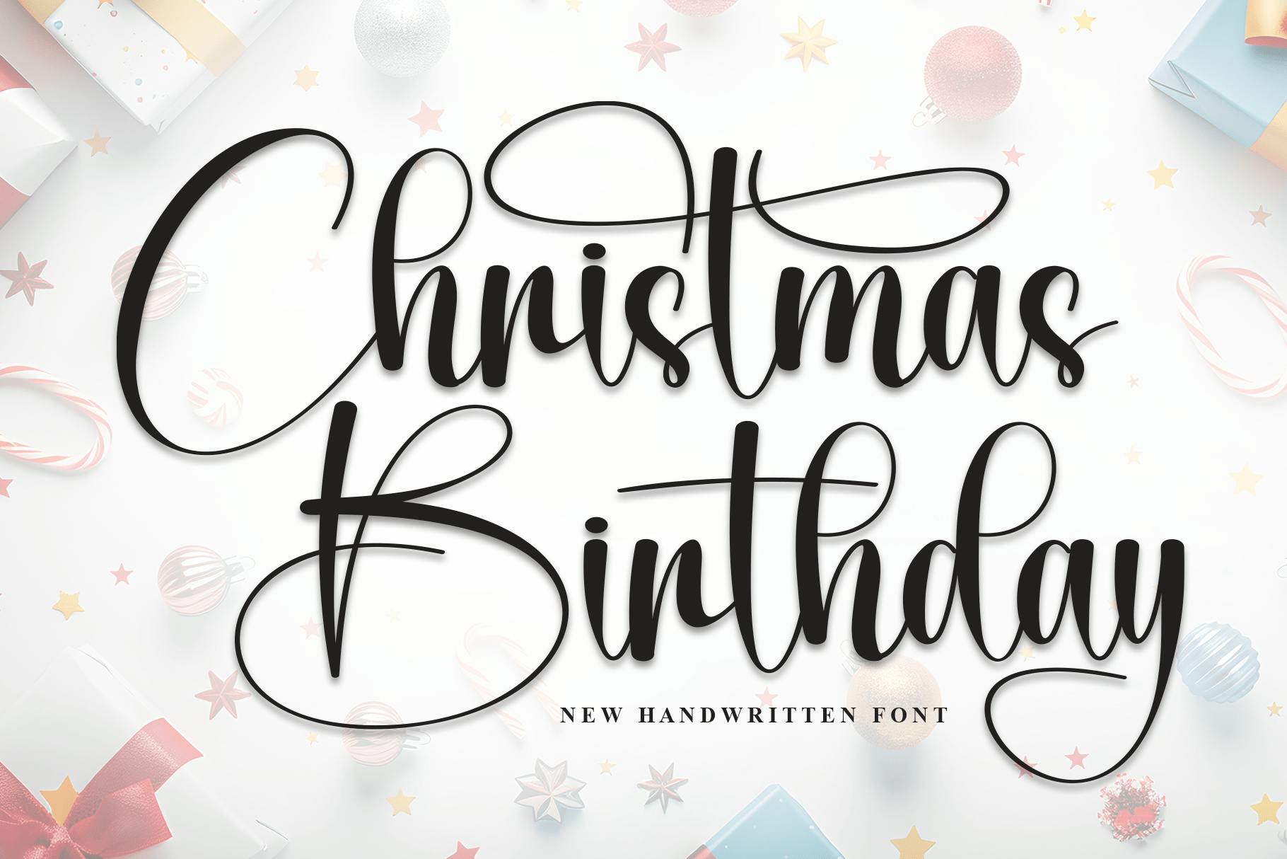 Christmas Birthday Font