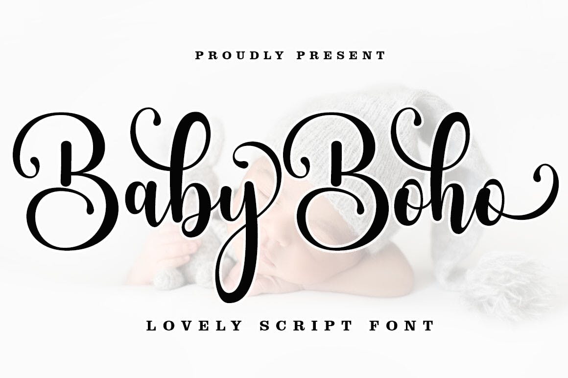 Elegant Design Using Baby Boho Script