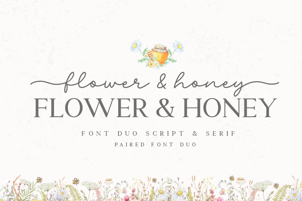 Flower & Honey Font Pair