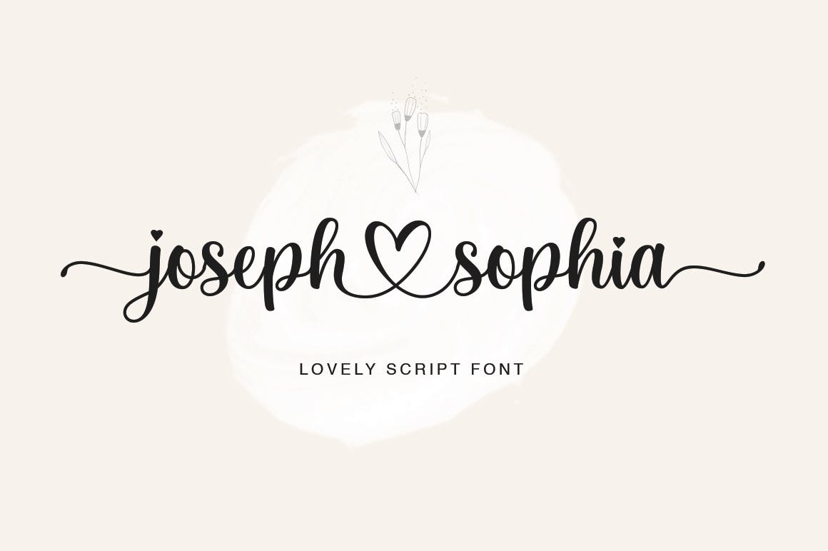 Joseph Sophia Font Example 1