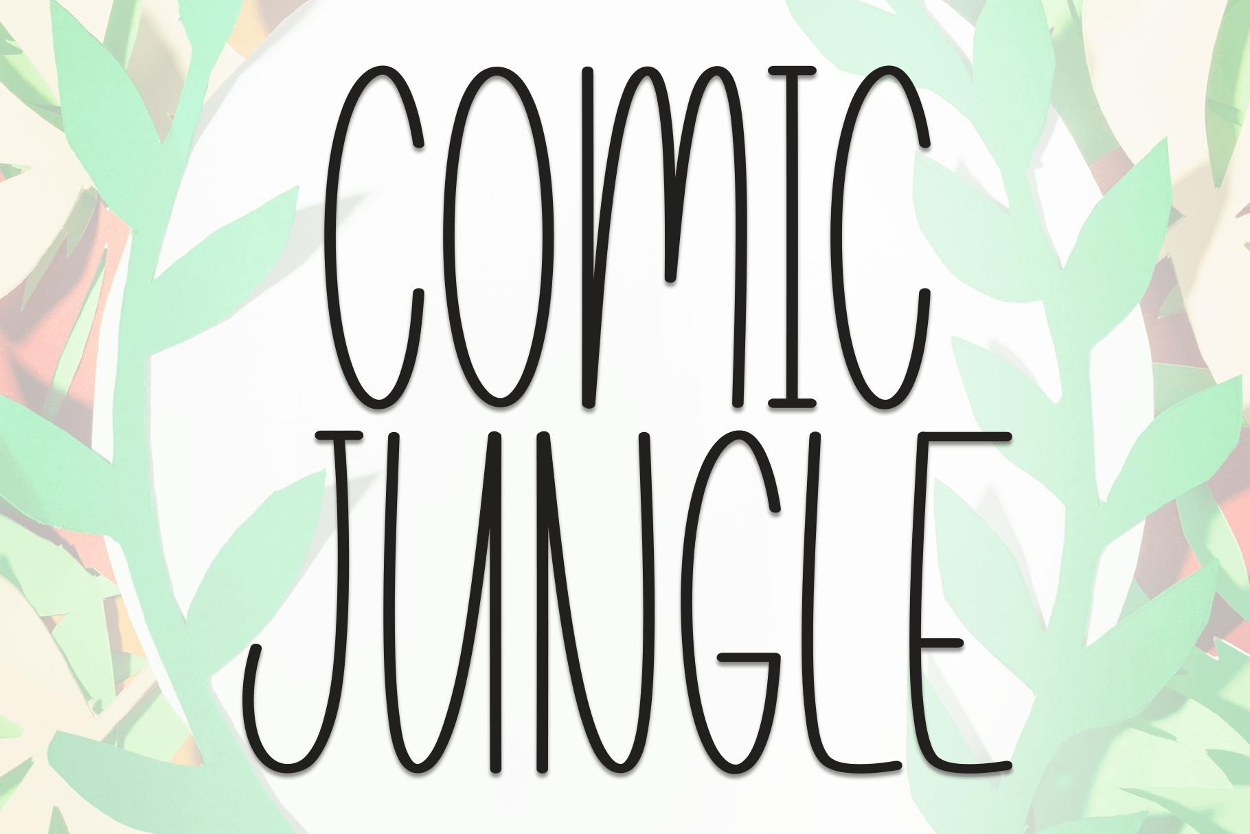 Comic Jungle Font in Use