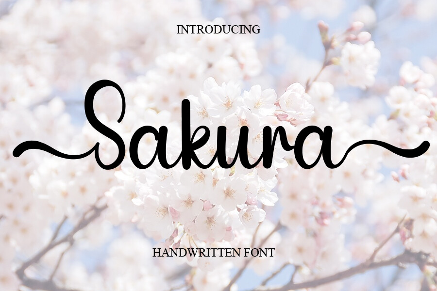 Boost Your Designs with Sakura Handwritten Font