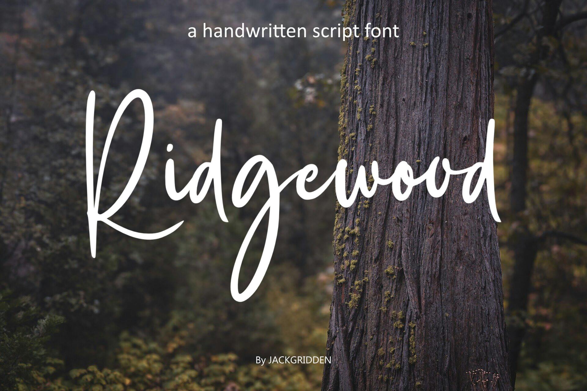 Ridgewood Font Sample