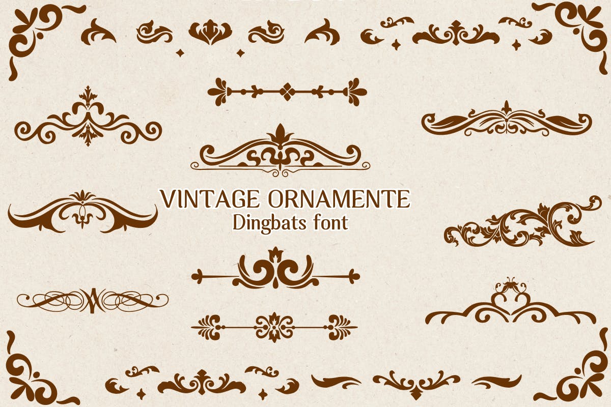 Vintage Ornamente Examples