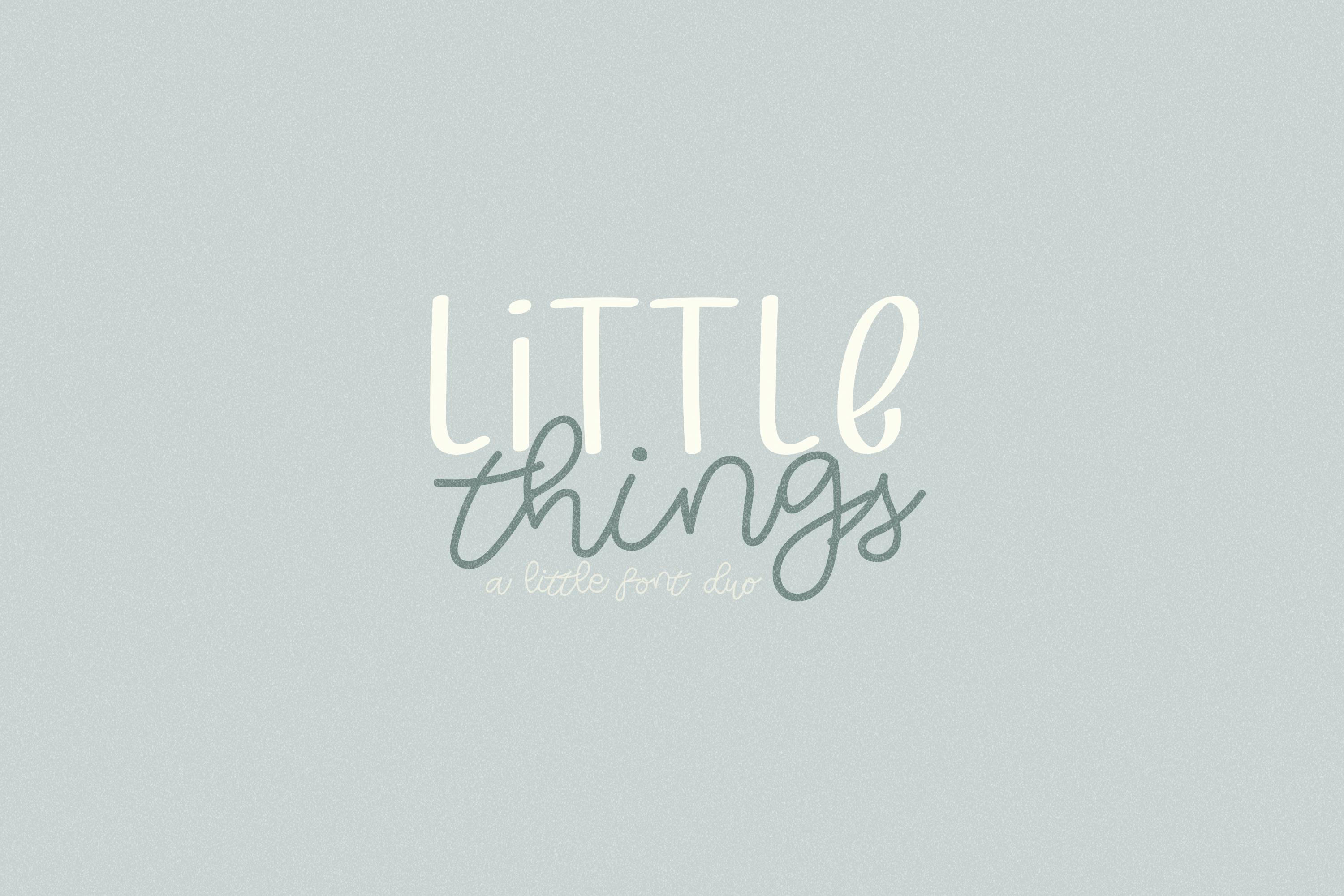 Little Things Duo Font Example 1