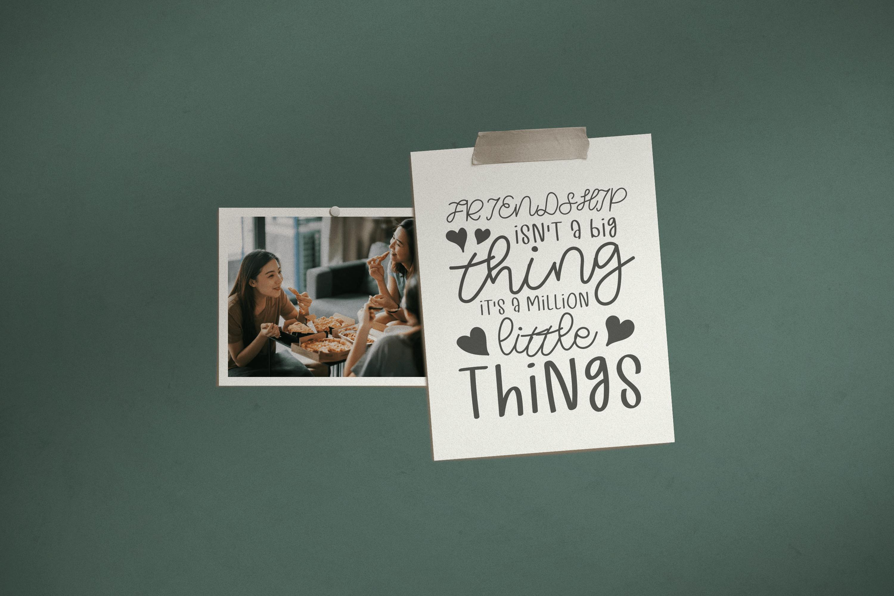 Little Things Duo Font Example 2