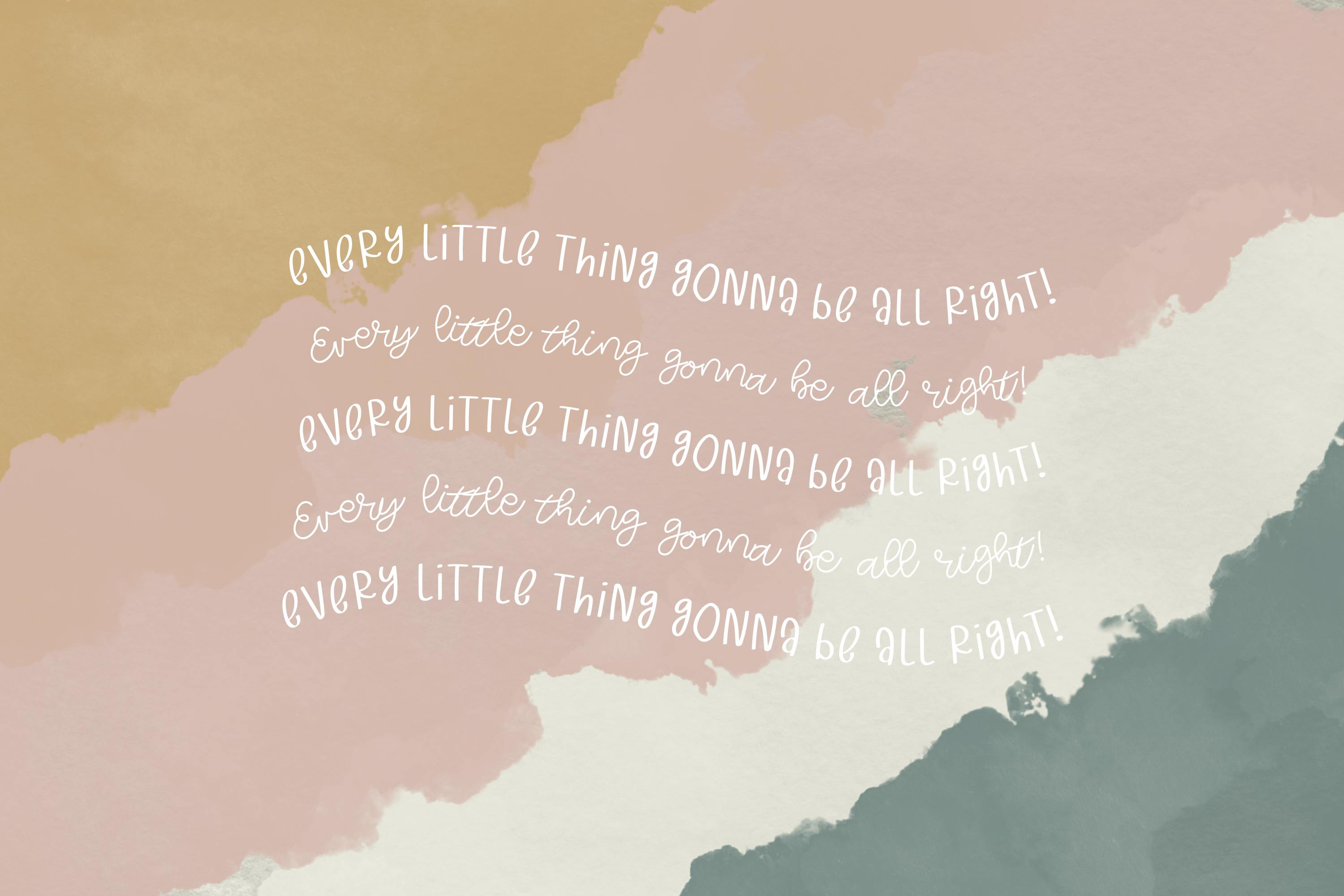 Little Things Duo Font Example 3