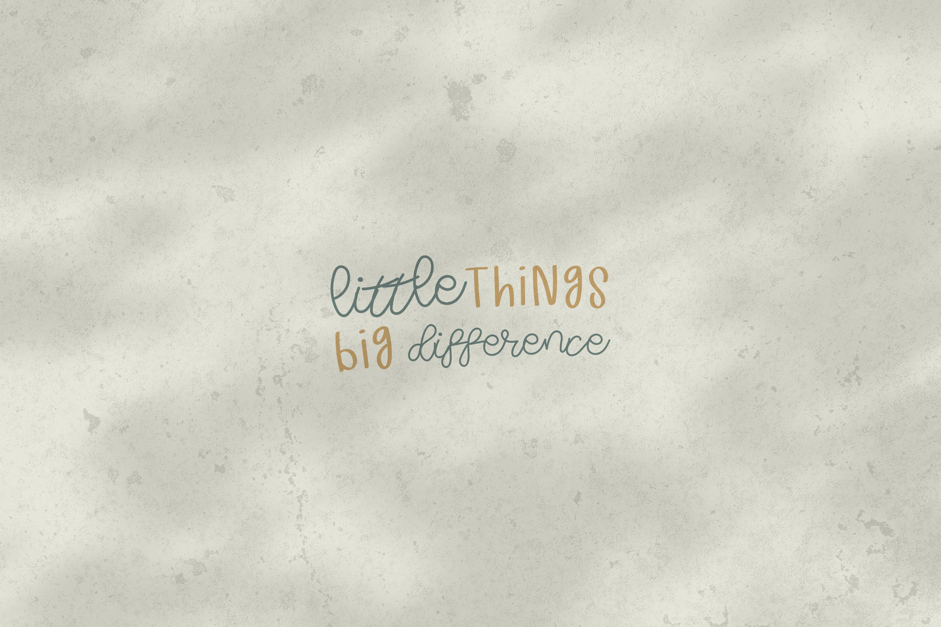 Little Things Duo Font Example 6